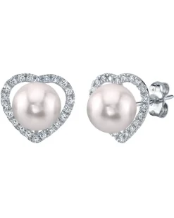 Akoya Pearl & Diamond Amour Earrings
