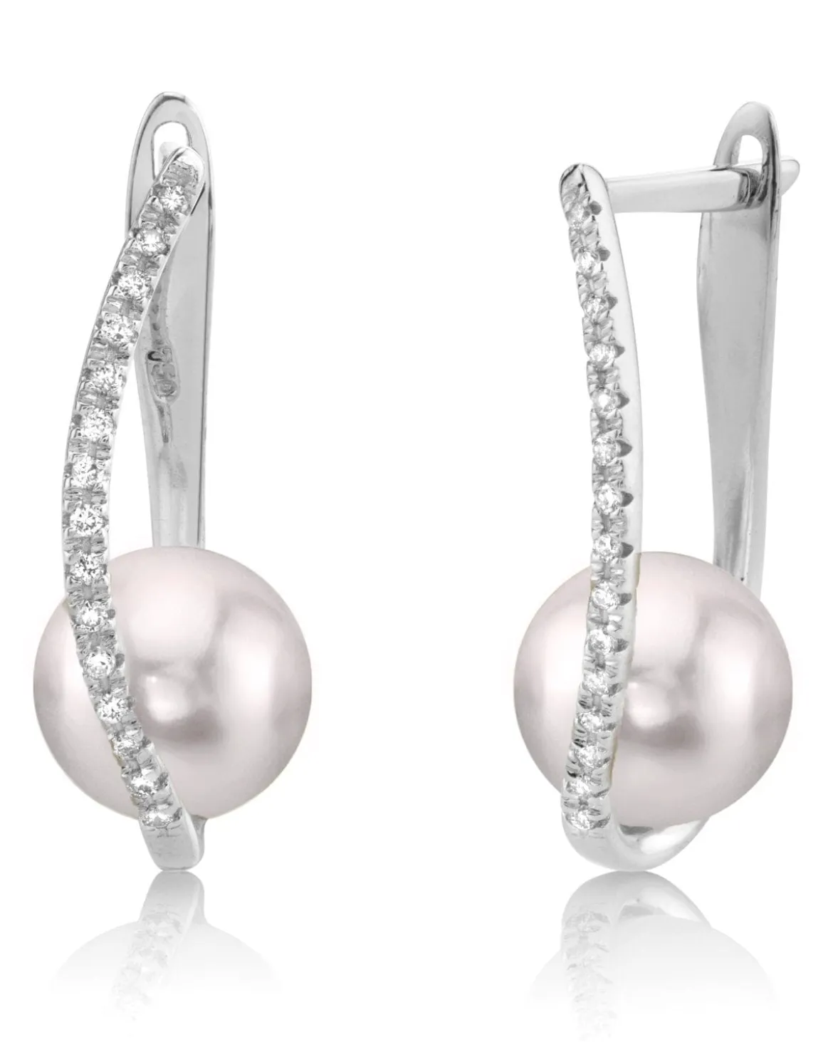 Akoya Pearl & Diamond Eliza Drop Earrings