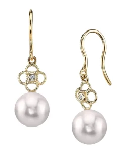Akoya Pearl & Diamond Lacy Earrings