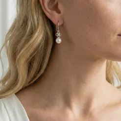 Akoya Pearl & Diamond Lacy Earrings
