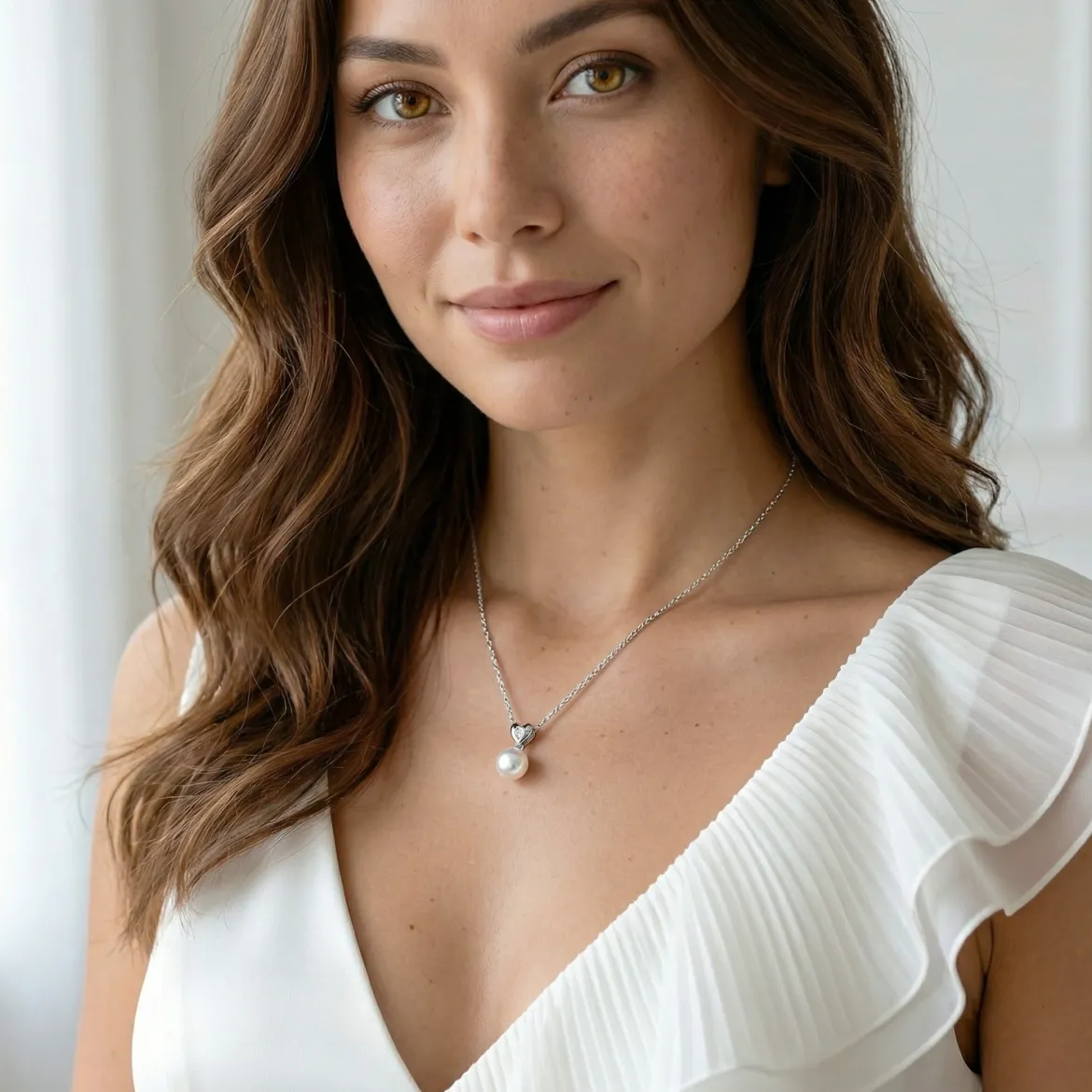 Akoya Pearl & Diamond Lev Pendant