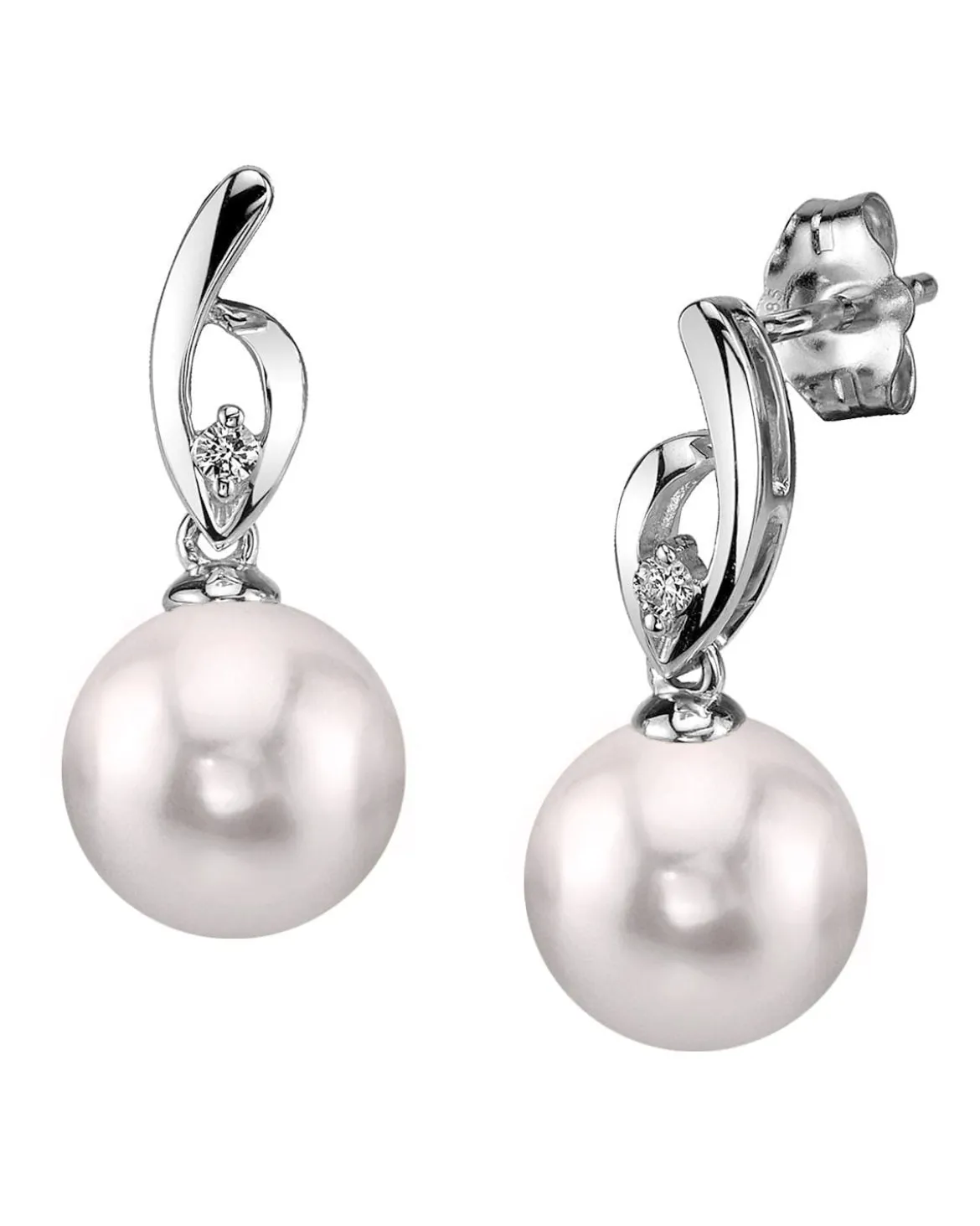 Akoya Pearl & Diamond Lois Earrings