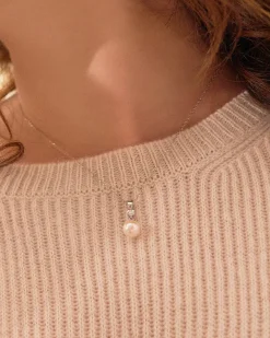 Akoya Pearl & Diamond Michelle Pendant