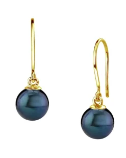 Black Akoya Pearl Linda Earrings