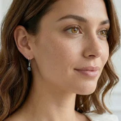 Black Akoya Pearl Linda Earrings
