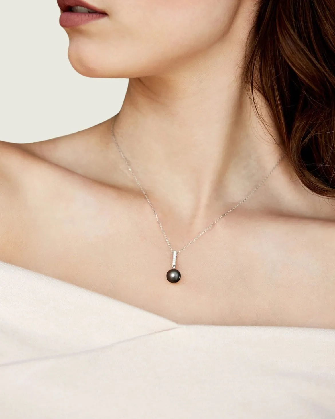 Black Tahitian Pearl & Diamond High Life Pendant