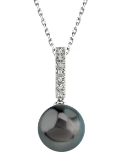 Black Tahitian Pearl & Diamond High Life Pendant