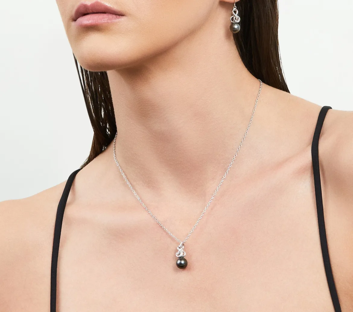 Black Tahitian Pearl Arrakis Pendant