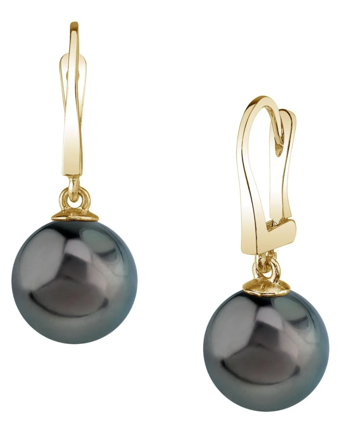Black Tahitian Pearl Classic Dangle Earrings