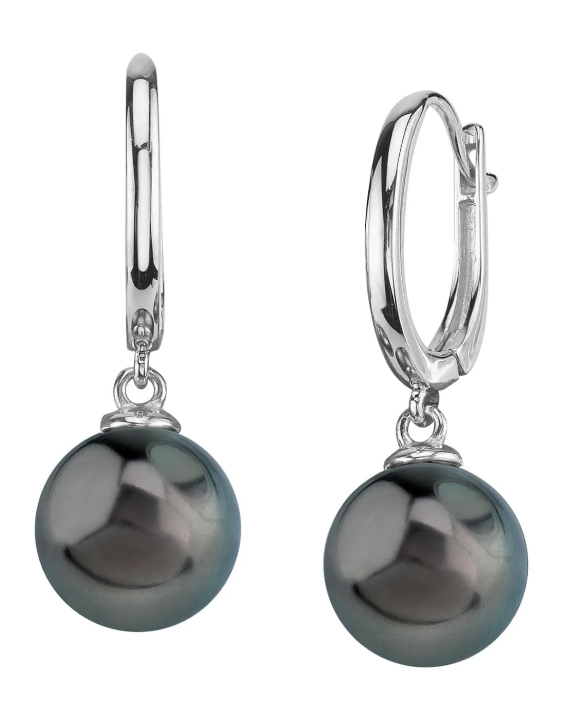 Black Tahitian Pearl Sirius Dangle Earrings