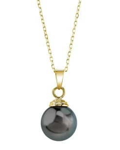 Black Tahitian Pearl Solitaire Pendant