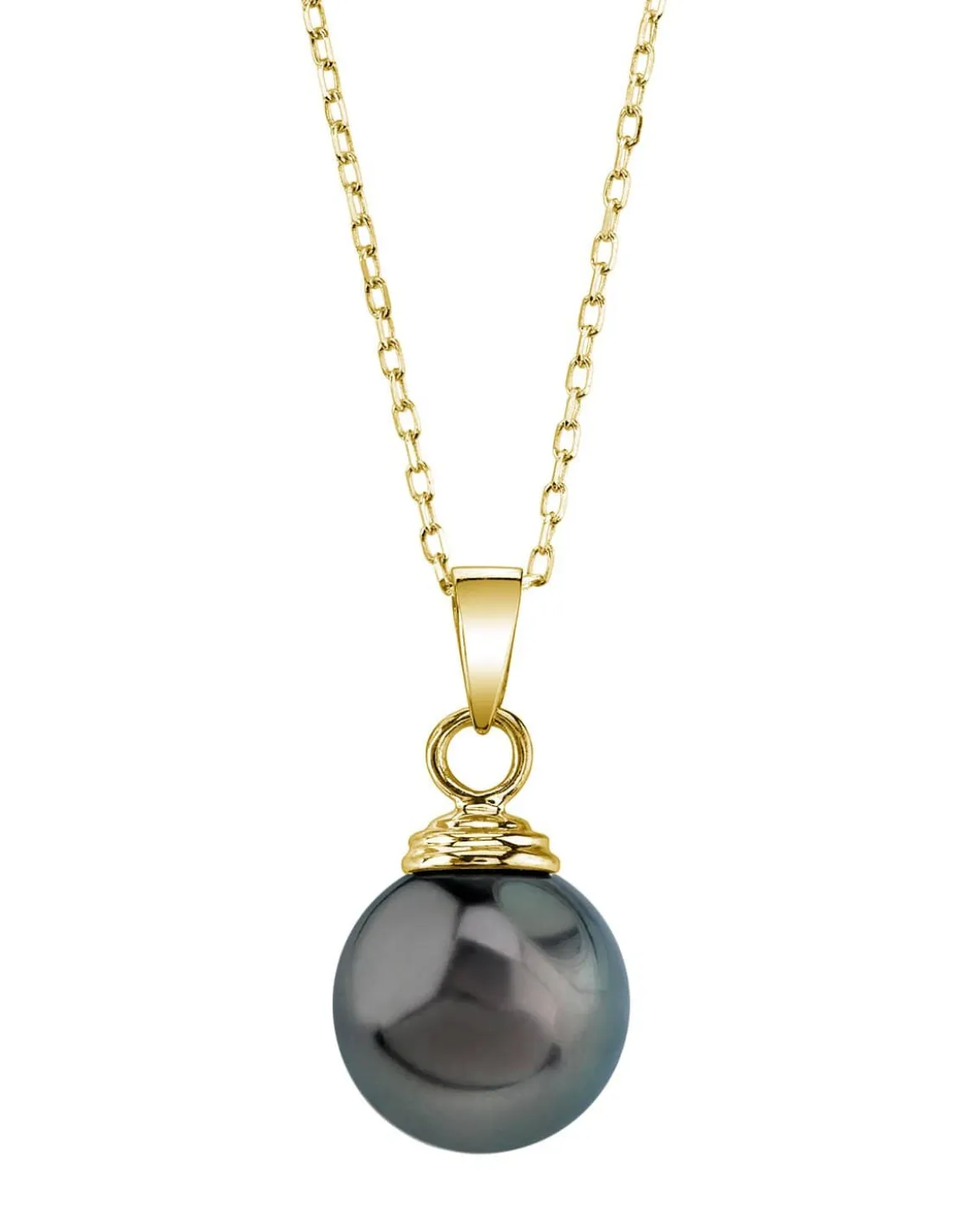 Black Tahitian Pearl Solitaire Pendant