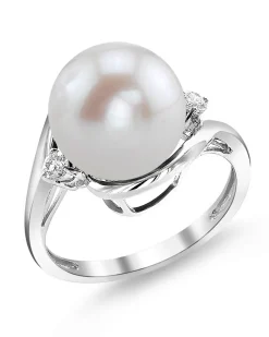 Freshwater Pearl & Diamond Sia Ring