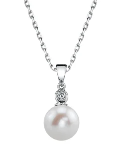 Freshwater Pearl & Diamond Michelle Pendant