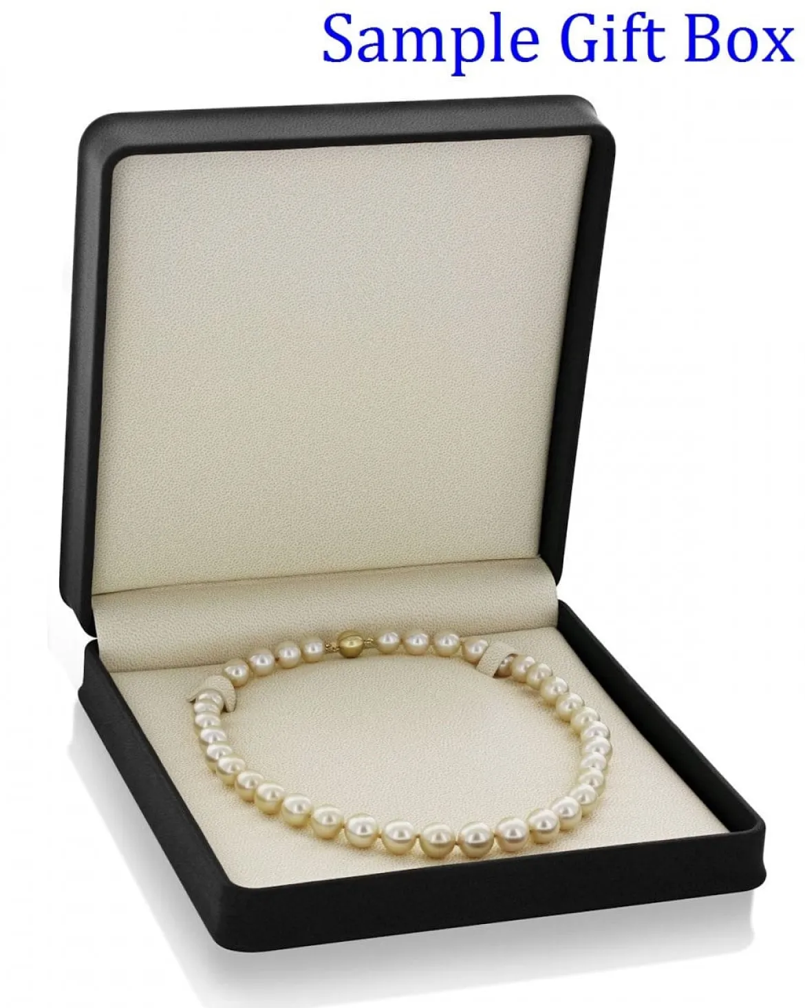 Golden Round South Sea Pearl Necklace, 10.0-12.0mm - AAA Quality