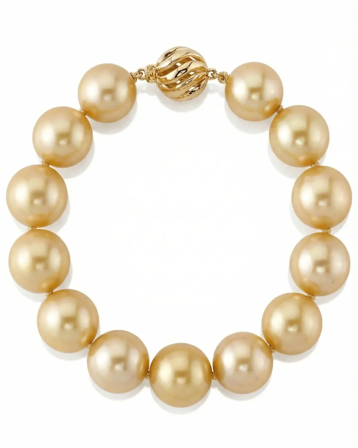 Golden South Sea Pearl Bracelet, 11.0-12.0mm