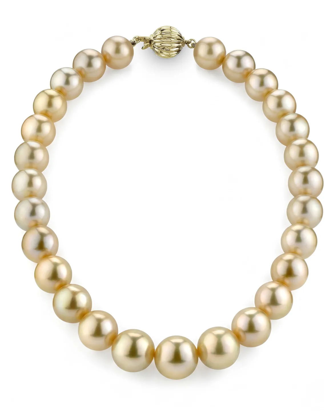 Golden South Sea Pearl Necklace, 14.0-16.0mm - AAAA Quality