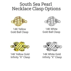 Golden South Sea Pearl Necklace, 10.0-12.0mm - AAAA Quality