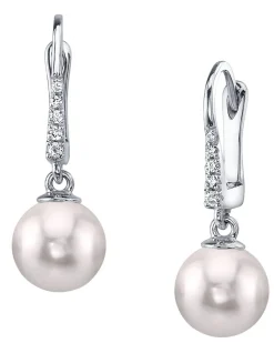 Japanese Akoya Pearl & Diamond Equinox Earrings