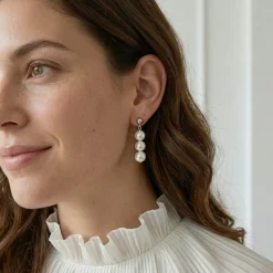 Japanese Akoya Pearl Celeste Earrings