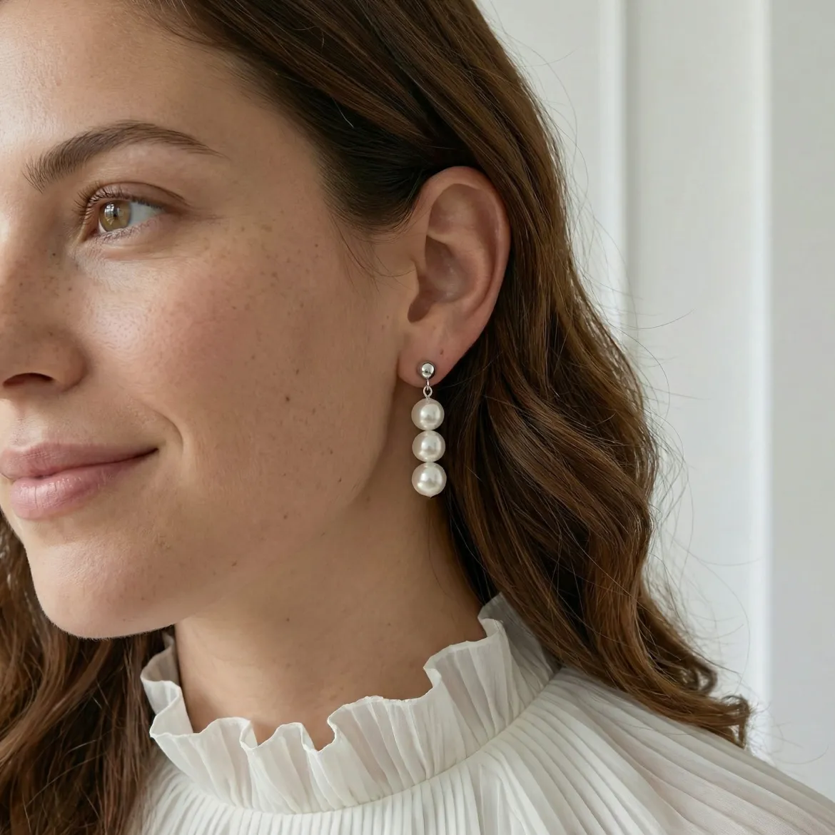 Japanese Akoya Pearl Celeste Earrings