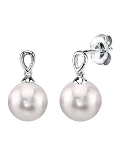 Japanese Akoya Pearl Sherry Earrings