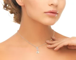 14K Gold Freshwater Pearl & Diamond Symphony Pendant