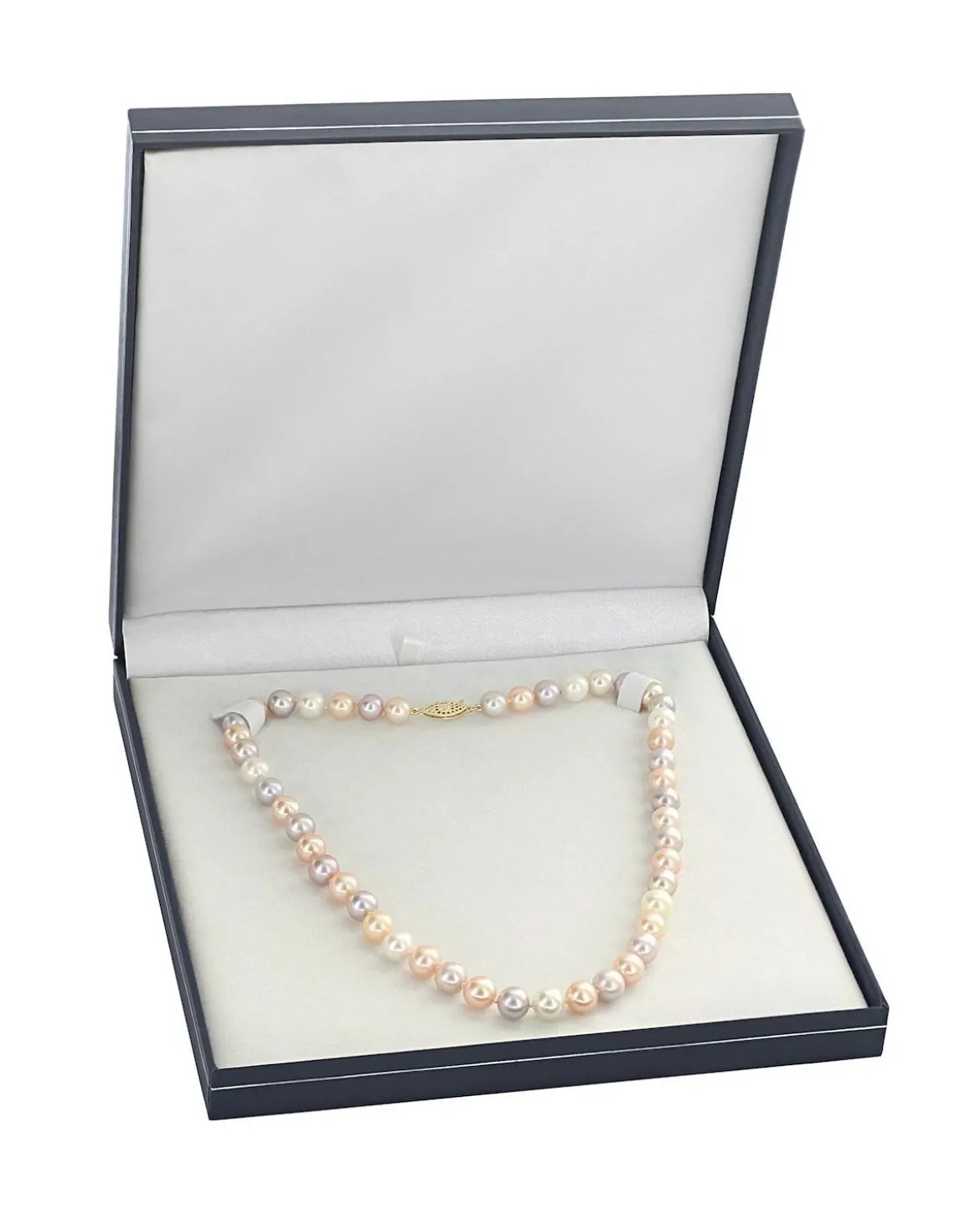 10.5-11.5mm Freshwater Multicolor Pearl Necklace - AAA Quality