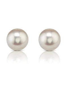 8.0-8.5mm Hanadama Akoya Round Pearl Stud Earrings