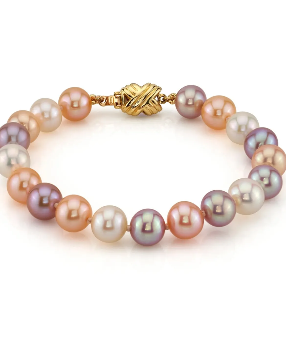 8.0-8.5mm Multicolor Freshwater Pearl Bracelet - AAAA Quality