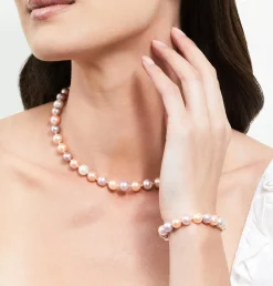 8.5-9.5mm Multicolor Freshwater Pearl Bracelet - AAAA Quality