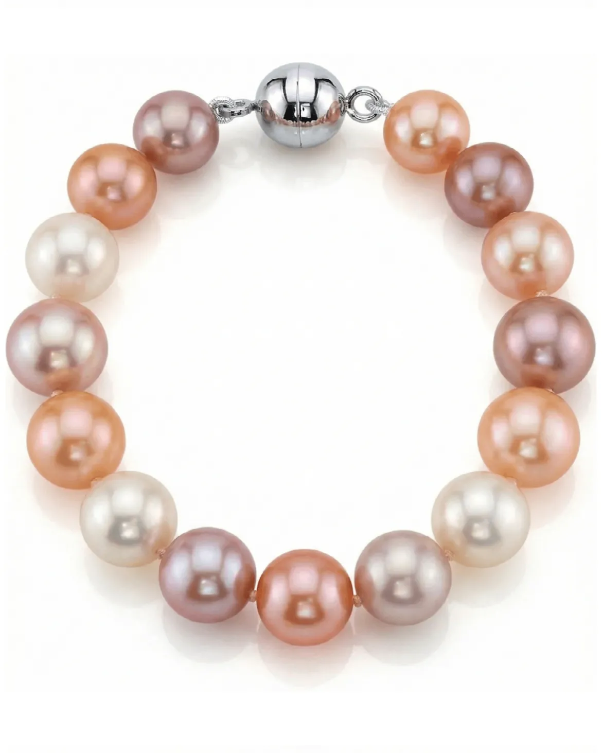 9.5-10.5mm Multicolor Freshwater Pearl Bracelet - AAA Quality