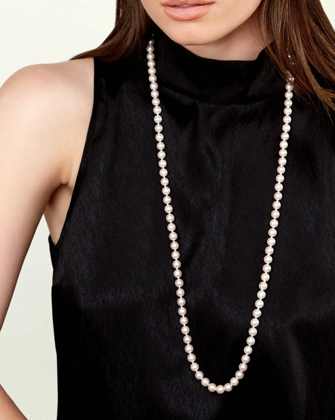 8.5-9.5mm Opera Length Freshwater Pearl Necklace