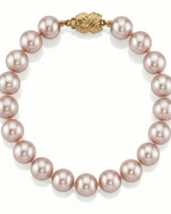 8.0-8.5mm Pink Freshwater Pearl Bracelet - AAA Quality