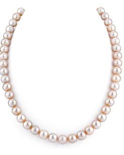 8.0-8.5mm Pink Freshwater Pearl Necklace - AAA Quality
