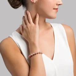 8.5-9.5mm Pink Freshwater Pearl Bracelet - AAA Quality