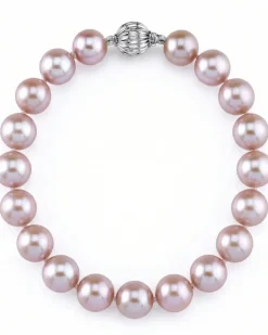 8.5-9.5mm Pink Freshwater Pearl Bracelet - AAA Quality