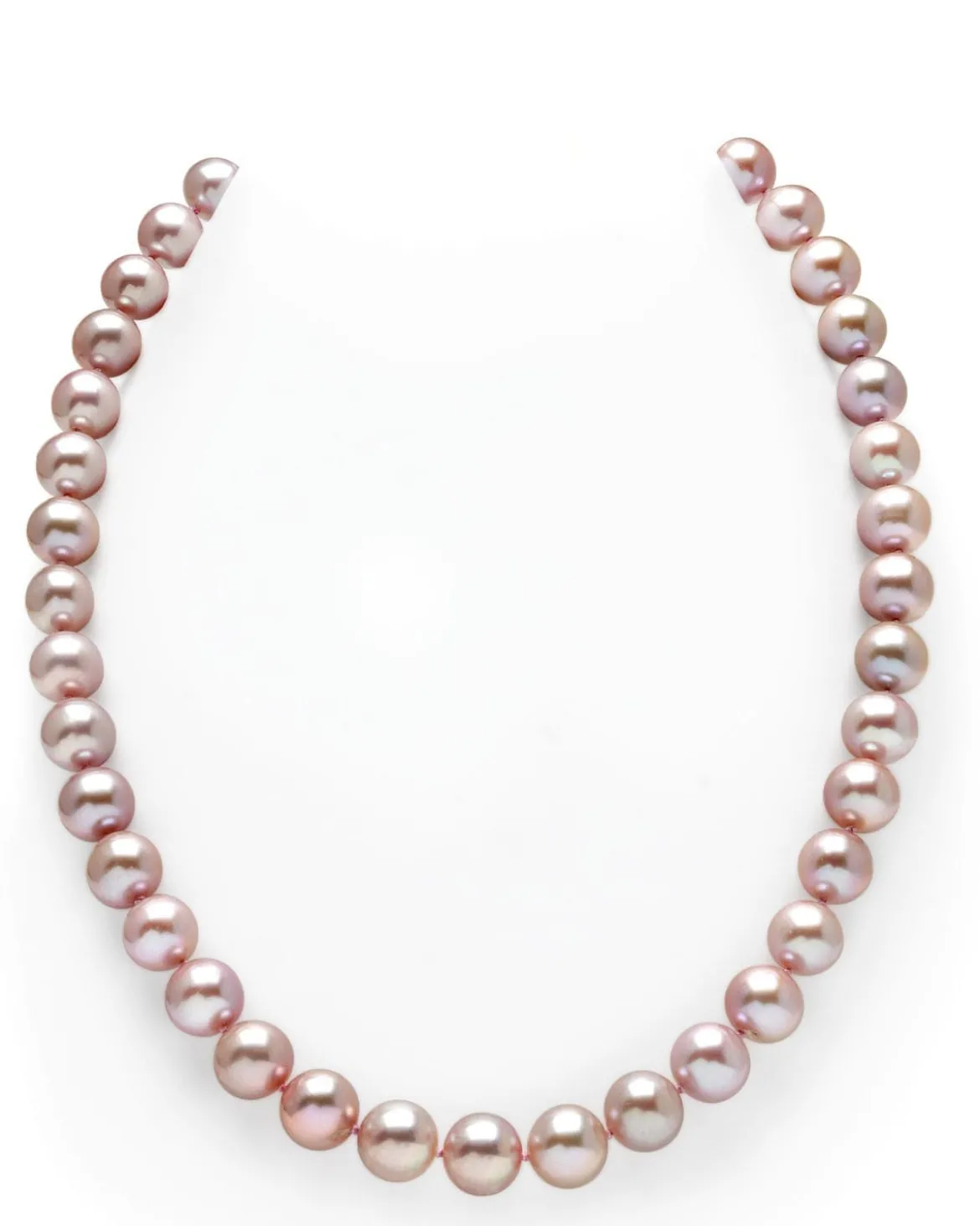 9.5-10.5mm Pink Freshwater Pearl Necklace - AAA Quality