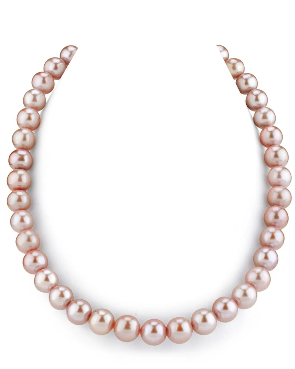 10.5-11.5mm Pink Freshwater Pearl Necklace - AAA Quality