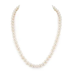 7-8mm White Freshwater Choker Length Pearl Necklace