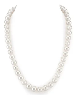 8.5-9.5mm White Freshwater Pearl Necklace - AAAA Quality