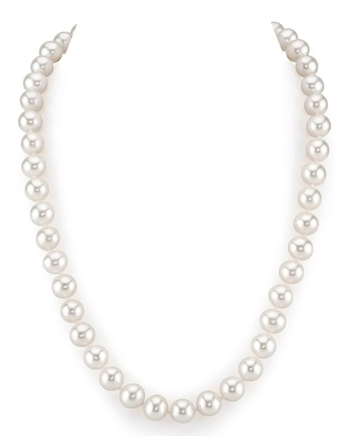 8.5-9.5mm White Freshwater Pearl Necklace - AAAA Quality