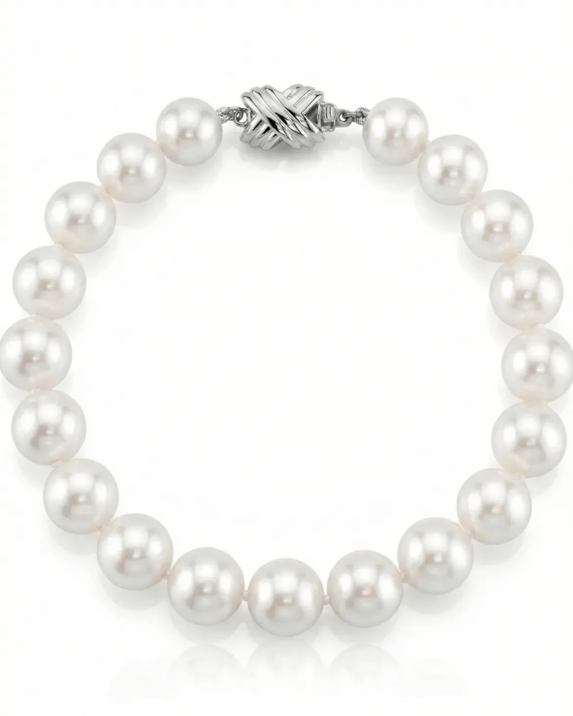 8.5-9.5mm White Freshwater Pearl Bracelet - AAA Quality