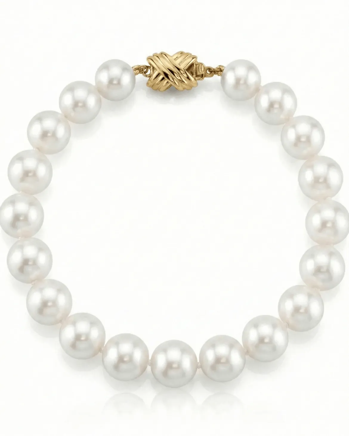 8.5-9.5mm White Freshwater Pearl Bracelet - AAA Quality