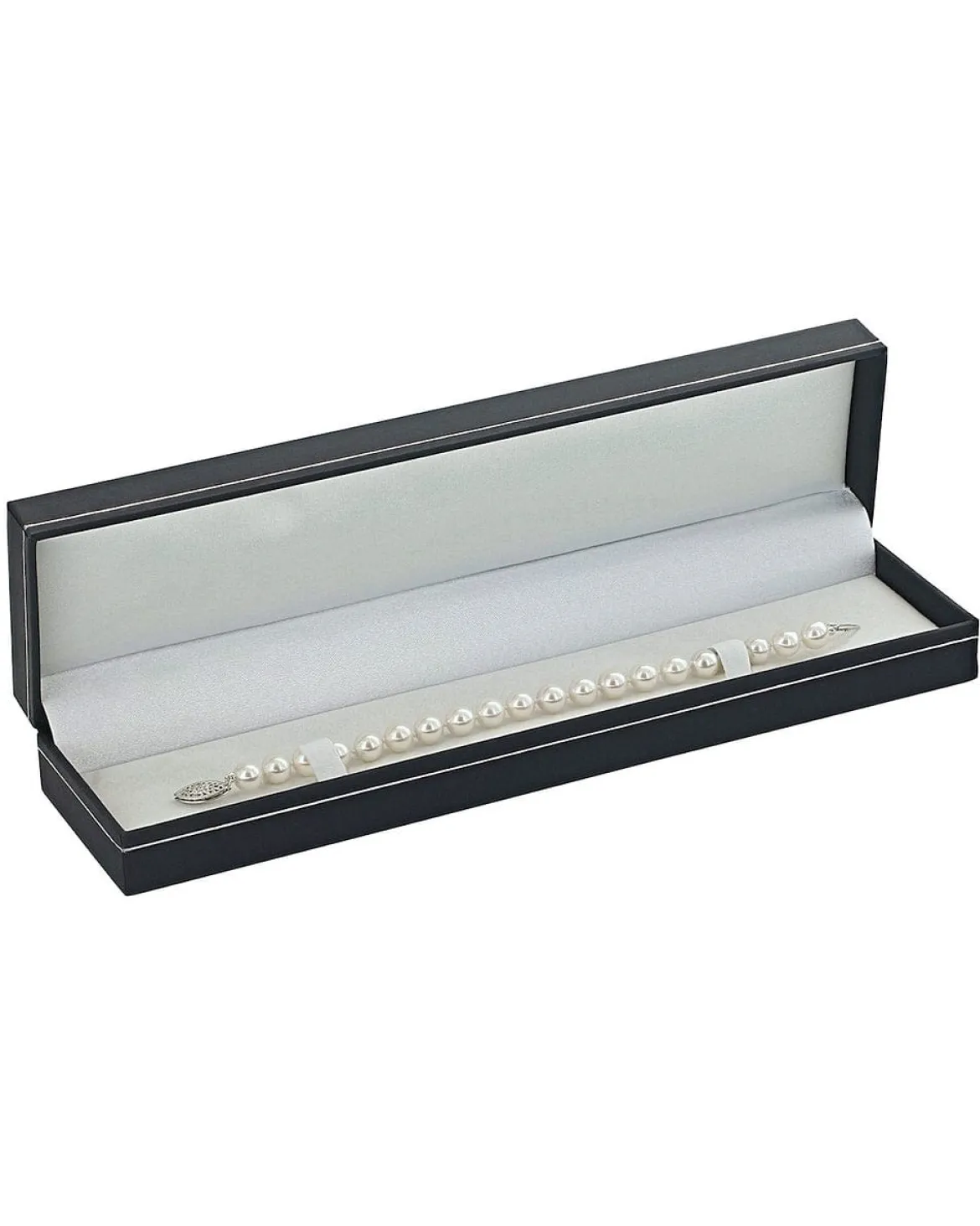 9.5-10.5mm White Freshwater Pearl Bracelet - AAAA Quality