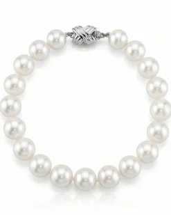 8.5-9.5mm White Freshwater Pearl Bracelet - AAAA Quality