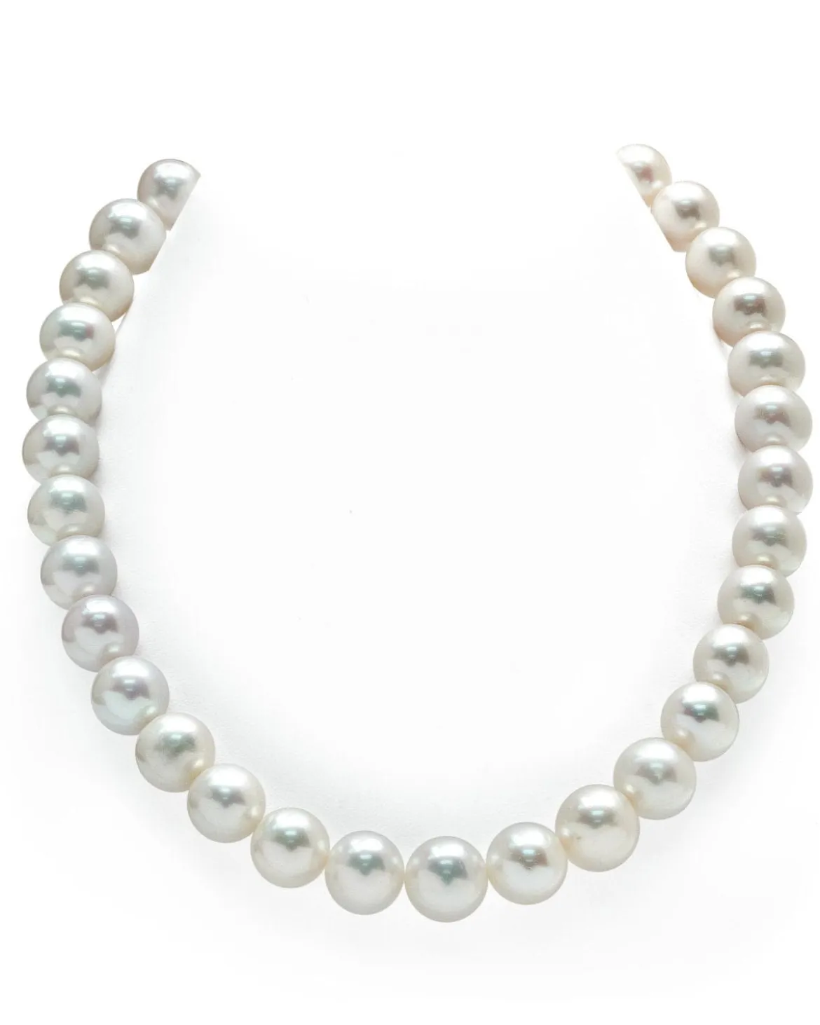 11.5-12.5mm White Freshwater Pearl Necklace - AAA Quality