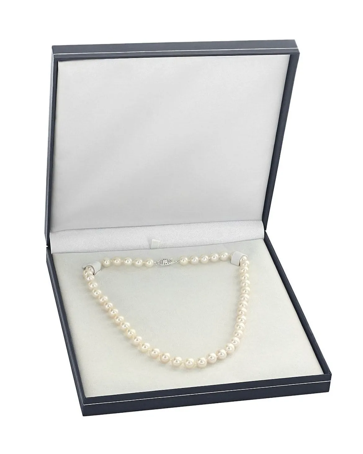 9.5-10.5mm White Freshwater Pearl Necklace - AAA Quality