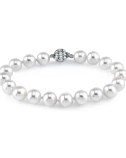 7.0-7.5mm White Freshwater Pearl Bracelet - AAA Quality