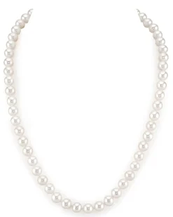 6.5-7.0mm White Freshwater Pearl Necklace - AAAA Quality